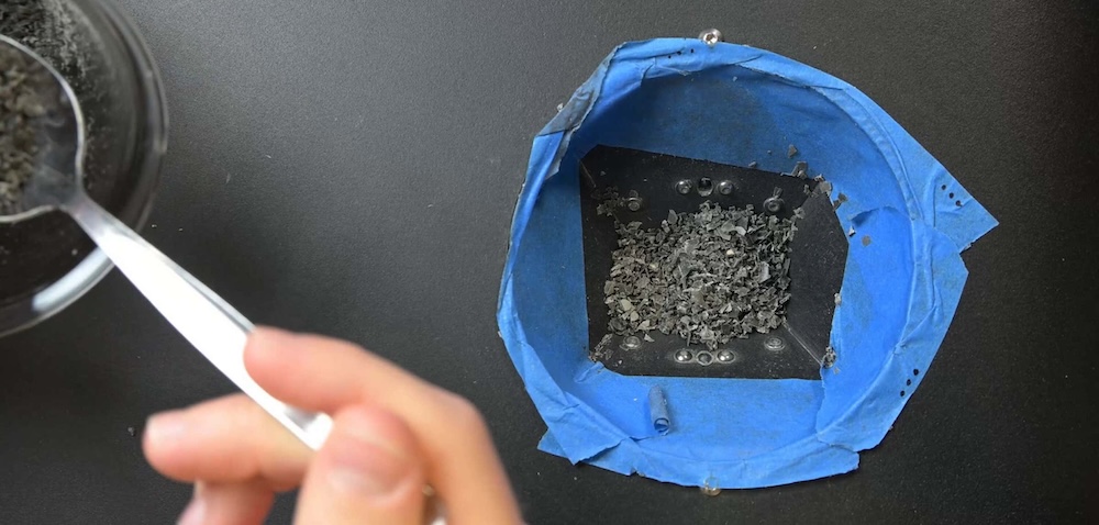 Close up of meteorite dust