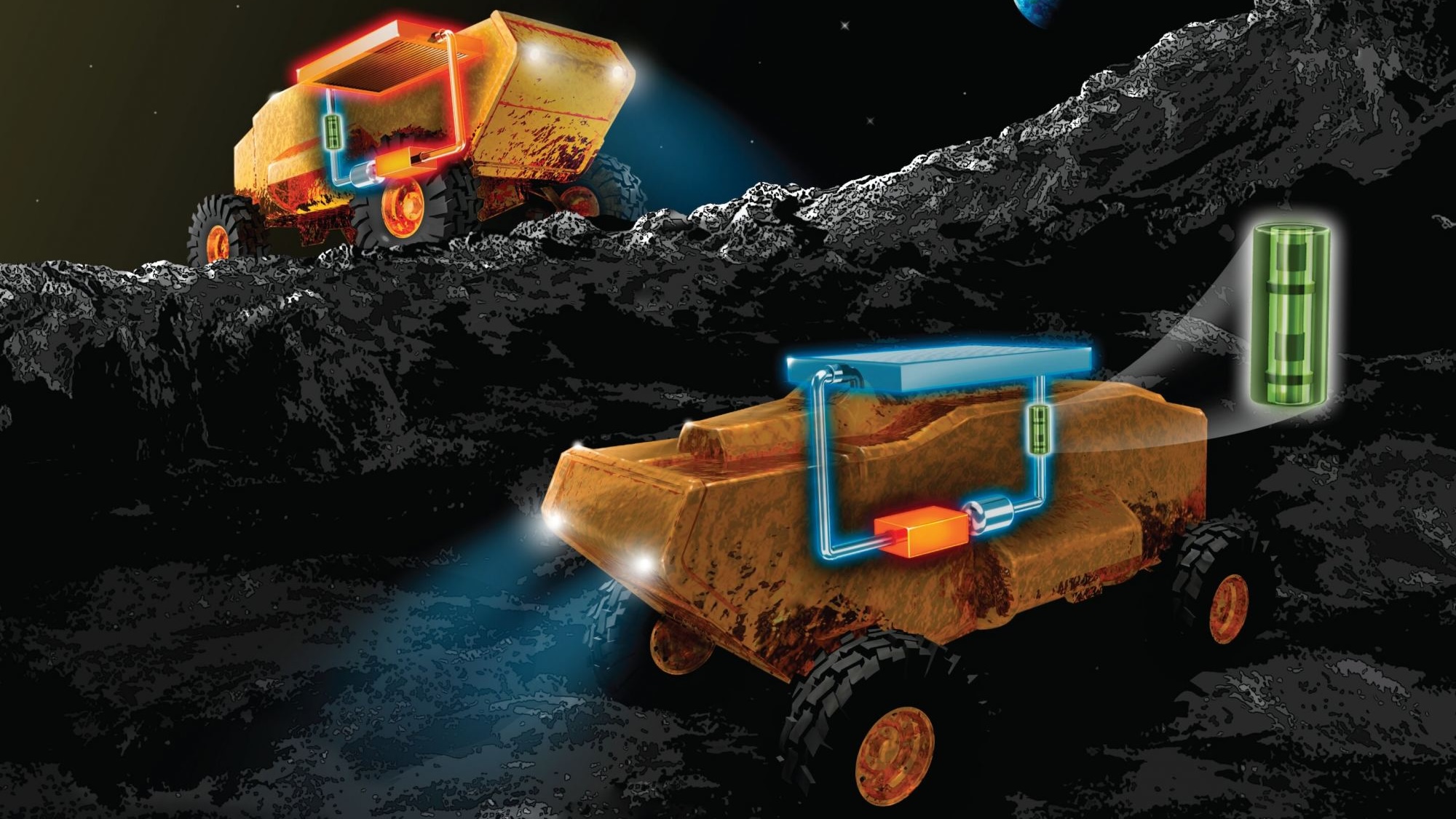 Los vehículos lunares están evolucionando para sobrevivir a la dura noche lunar