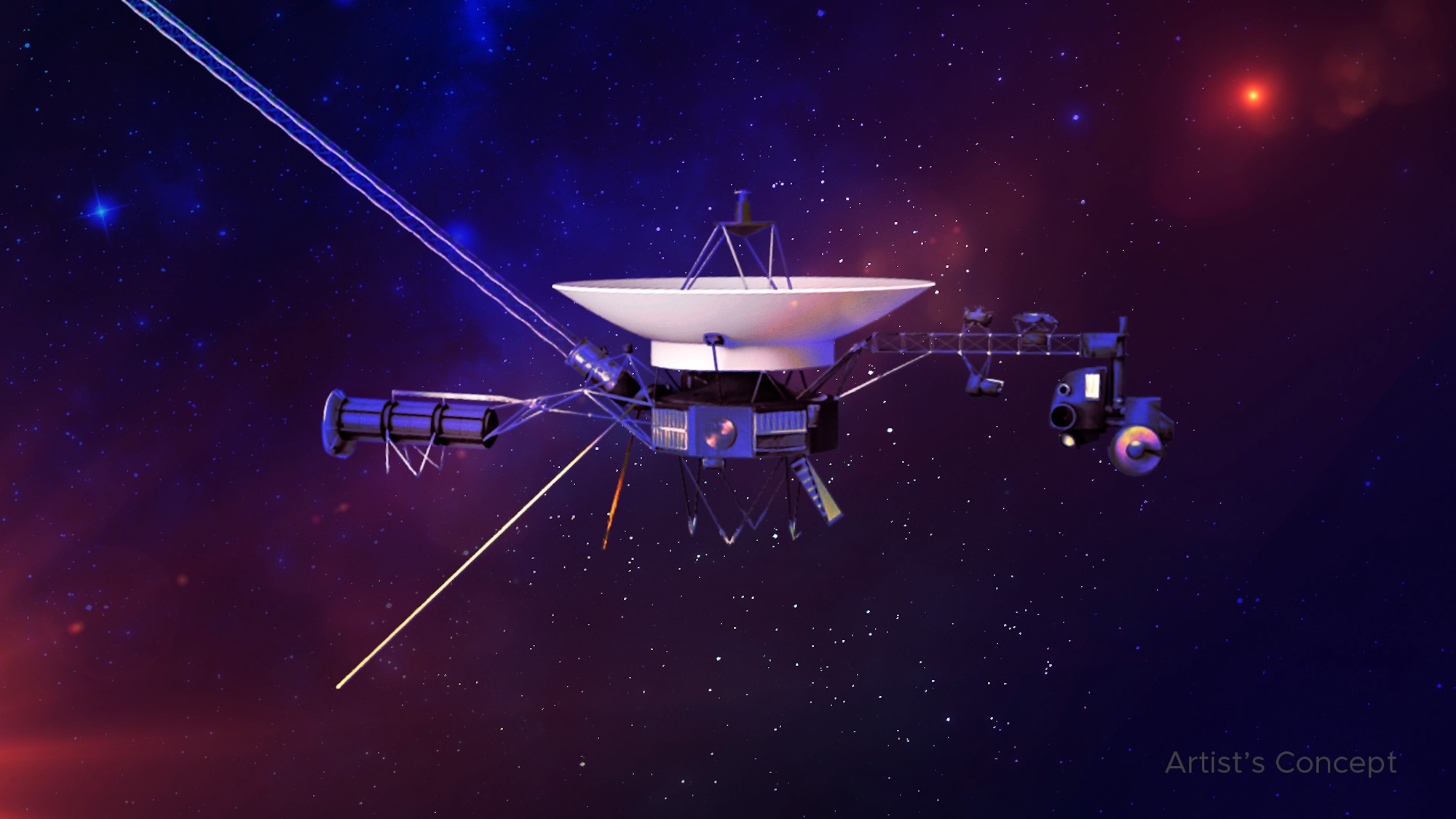 Artist concept art of Voyager 1