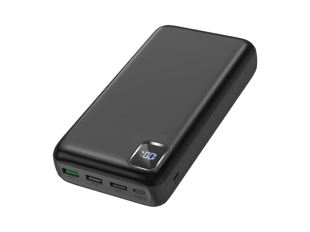 Stay charged while on the move with this $40 power bank that can accommodate up to 4 devices.