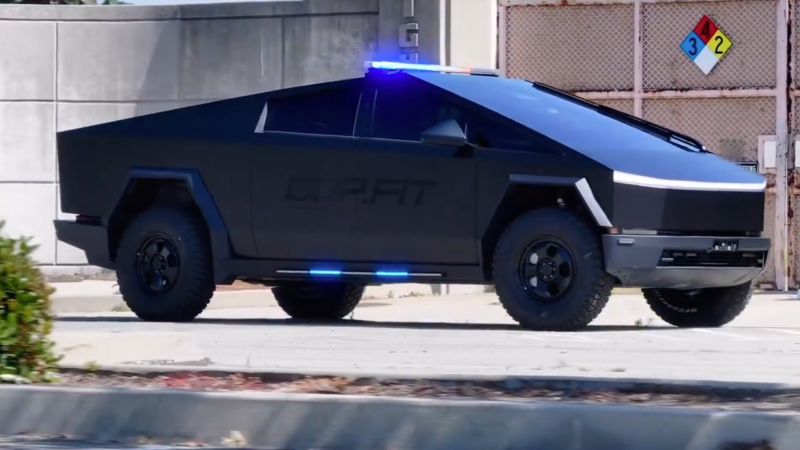 UP.FIT upgraded Cybertruck cop car concept