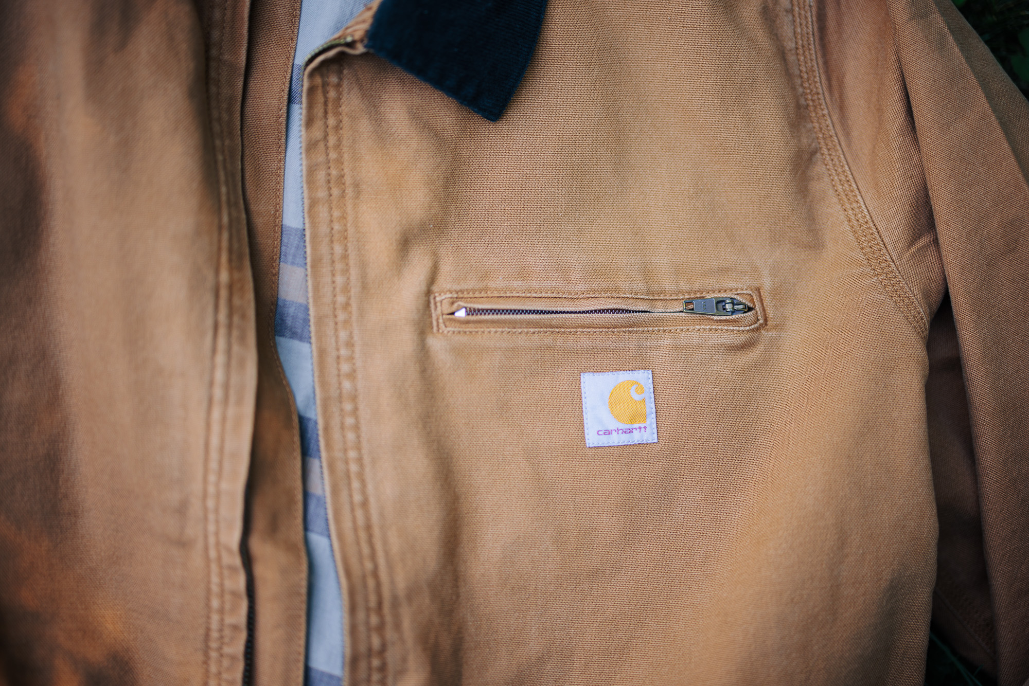 A look at the Carhartt Detroit Jacket logo