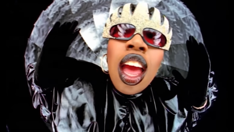 Screenshot from music video for Missy Elliott's "The Rain (Supa Dupa Fly)"