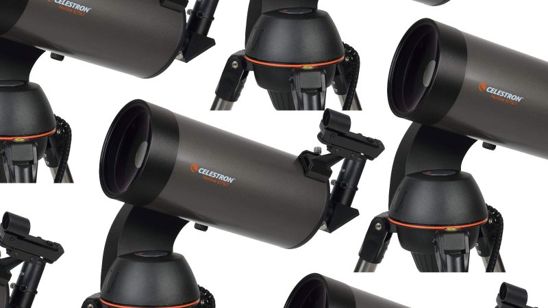 Celestron telescopes on a plain background on-sale for Prime Day