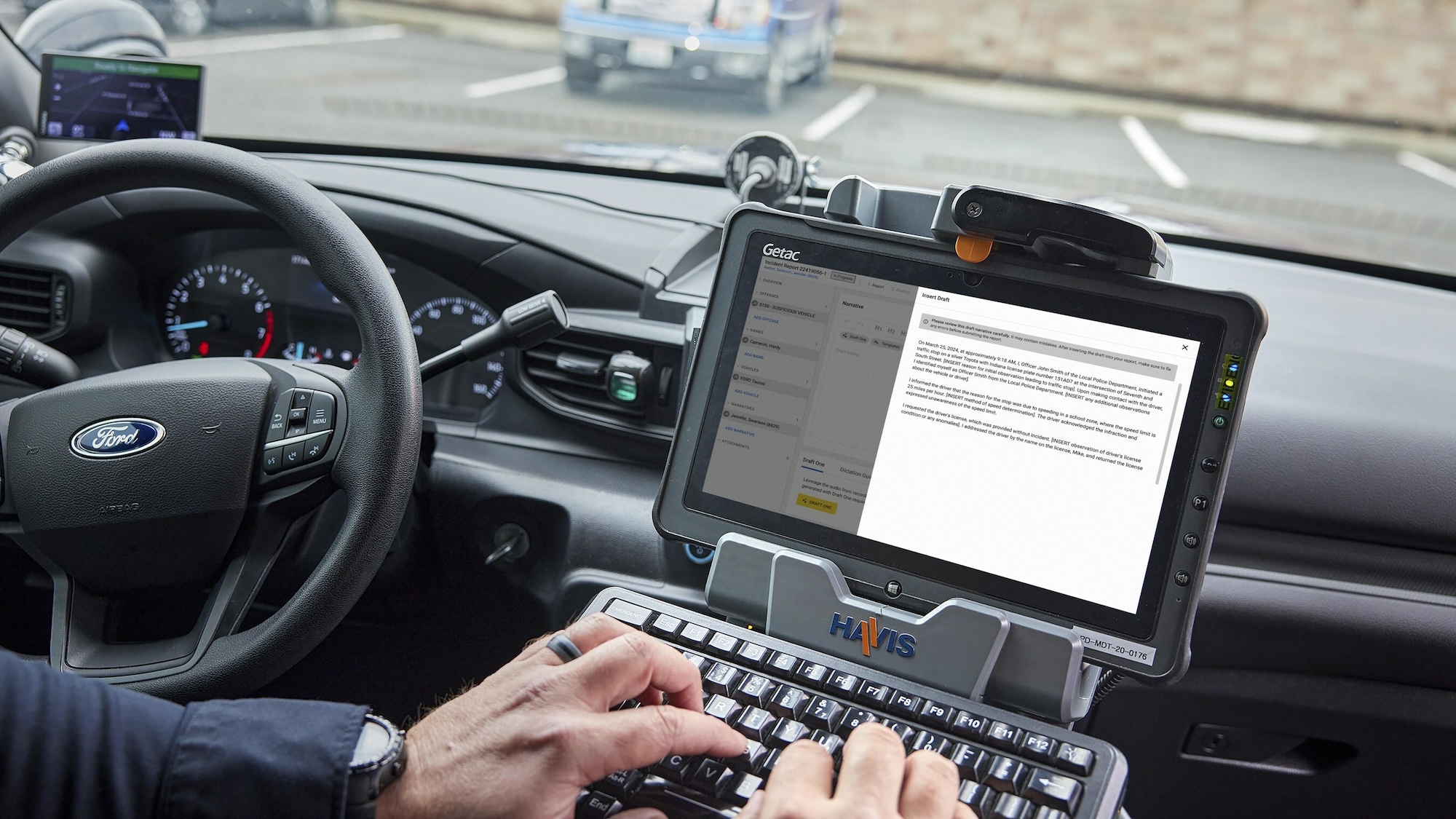 Police officers use AI software to write police reports