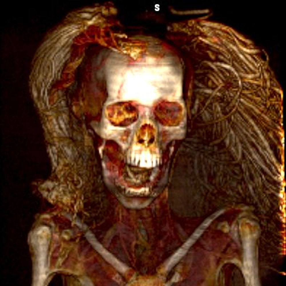 Screaming Woman mummy 3D scan