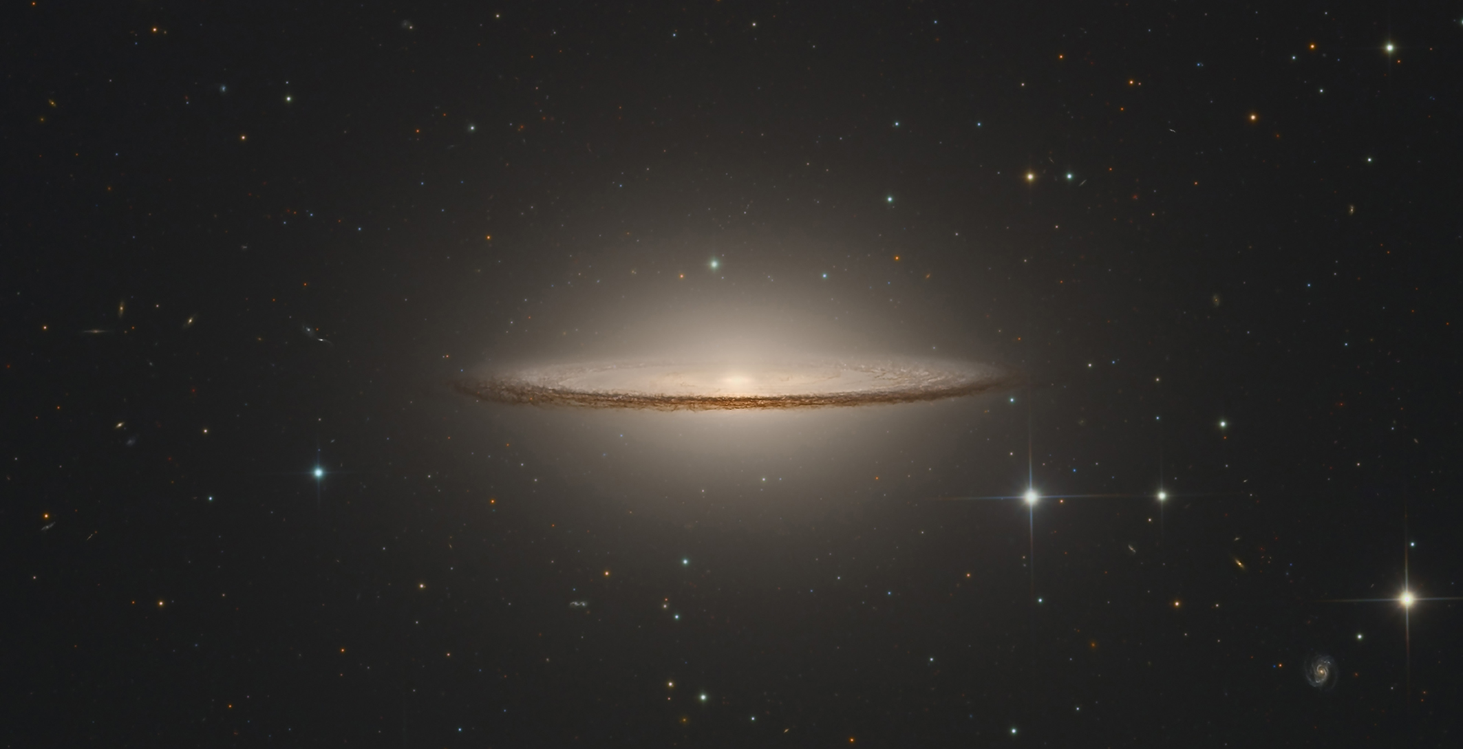 a pancake-shaped galaxy