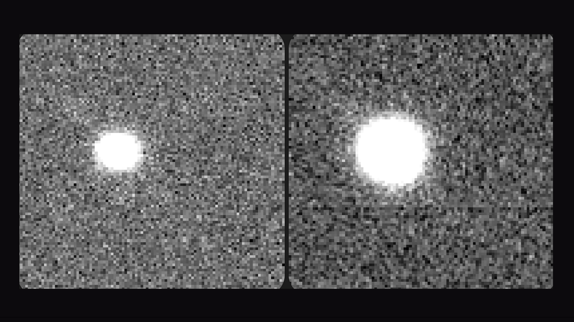 Two images displaying possible kilonova