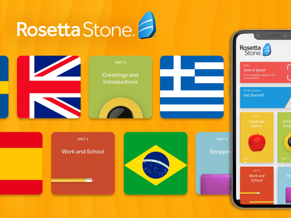 An advert for Rosetta Stone