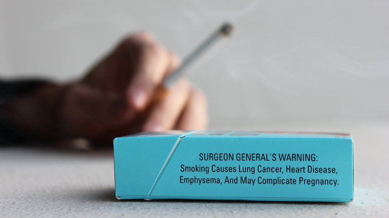 cigarette smoking warning label