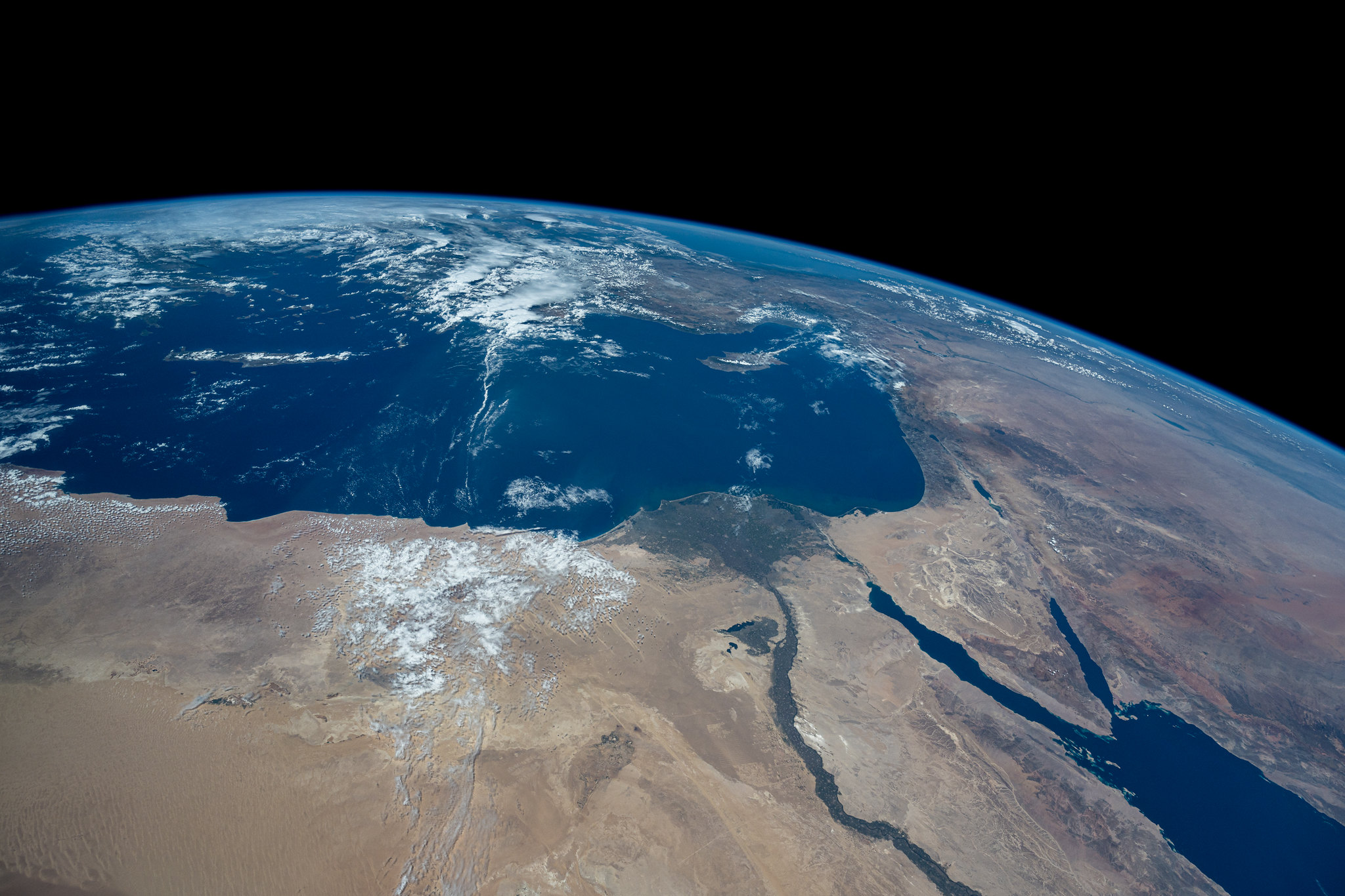 Egypt and the Nile seen from space