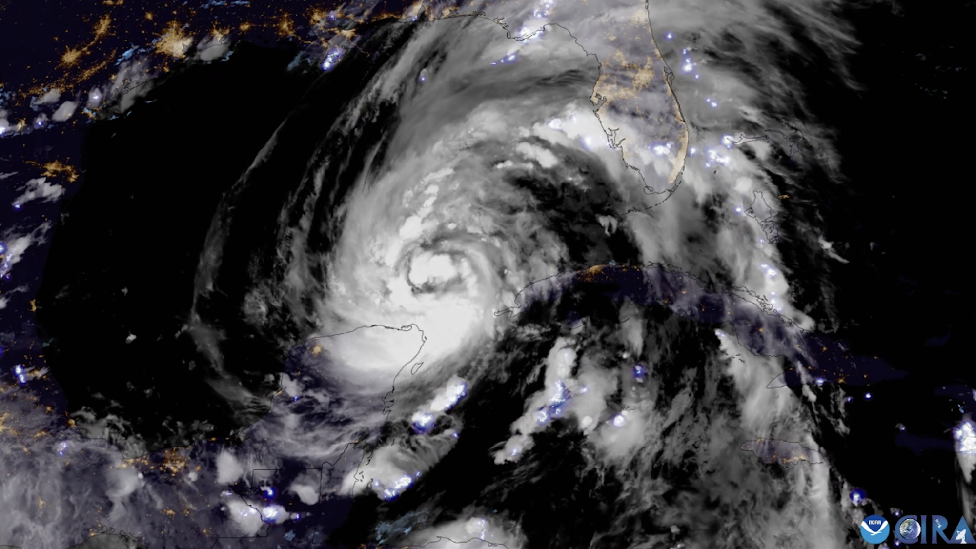 Cómo se ve el huracán Helene desde el espacio