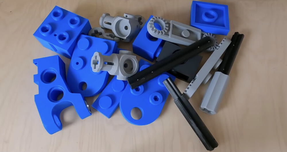 Lego Minibike 3D printed parts