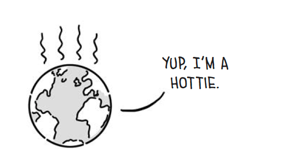 earth saying "yup, i'm a hottie"