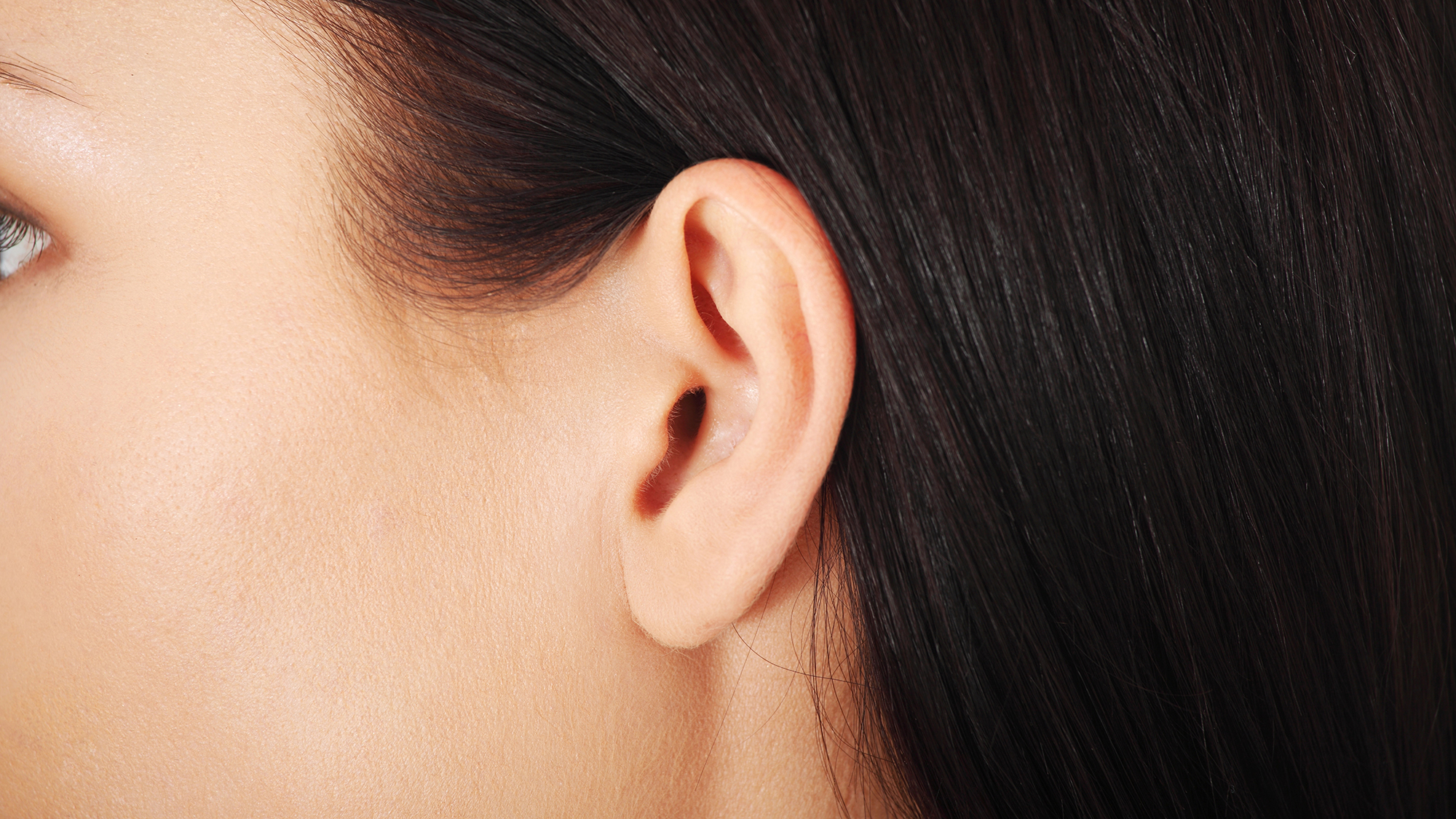 Human ear closeup