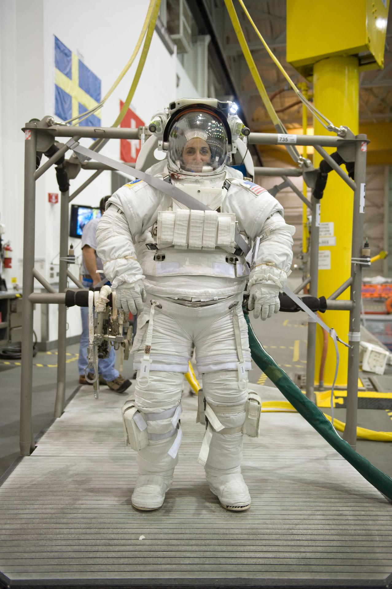 astronaut standing on platform