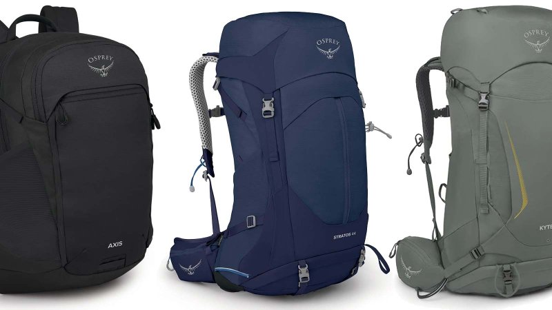 Osprey backpacks in a line for Labor Day sale