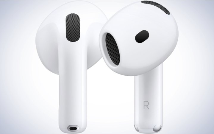  Apple AirPods 4 Wireless Earbuds with Active Noise Cancellation on a plain white background.