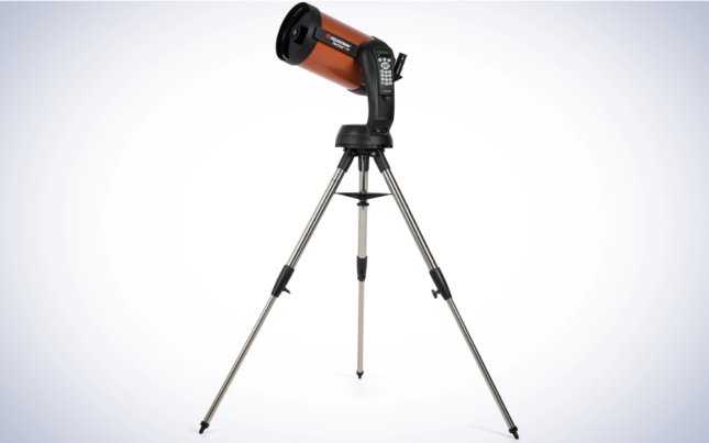 Celestron NexStar 8SE Telescope on a plain white background.