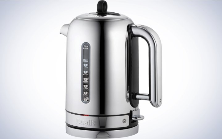  Dualit Classic Kettle on a plain white background.