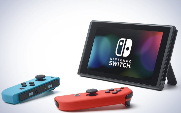 Nintendo Switch displayed on a plain white background.