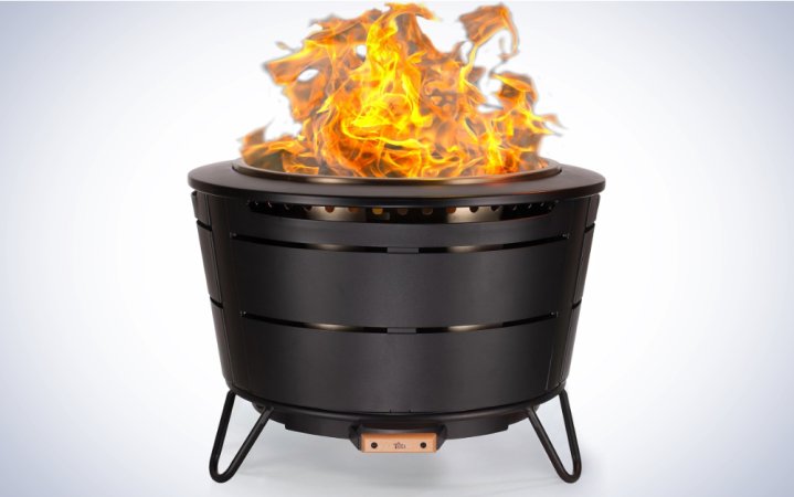  TIKI Brand Smokeless 27.5 in. Reunion Fire Pit on a plain white background.