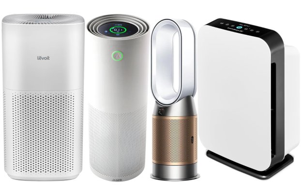 The best smart air purifiers on a plain white background.