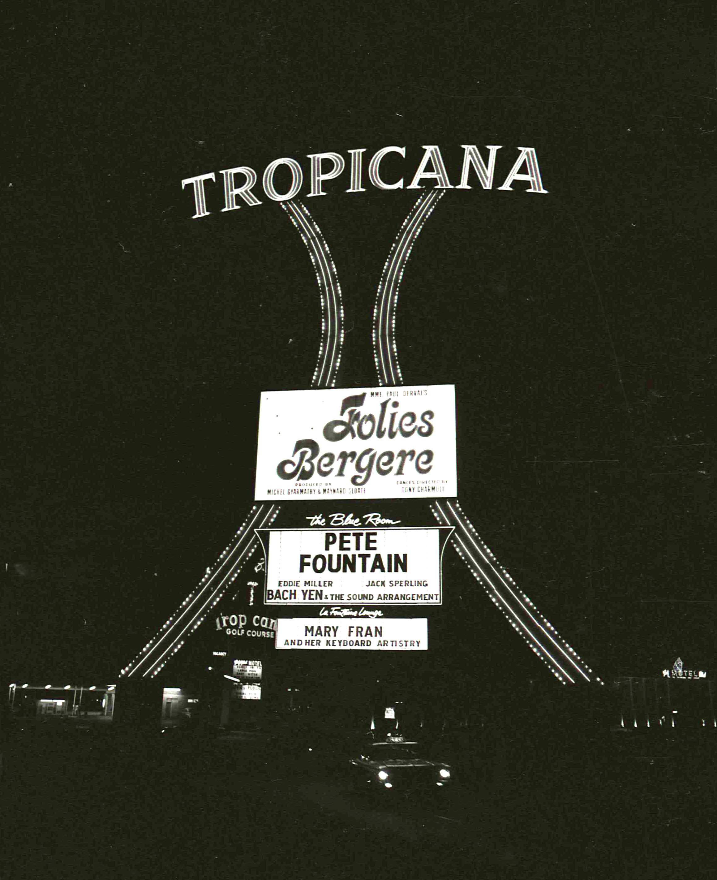 11/24/1969 A collection of Hotel / Marquee images; Aladdin, Caesars Palace, Desert Inn, Dunes, El Cortez, Frontier, Sands, Showboat, Stardust, 4 Queens. These images were taken by the Las Vegas News Bureau for the Nevada Power Company.