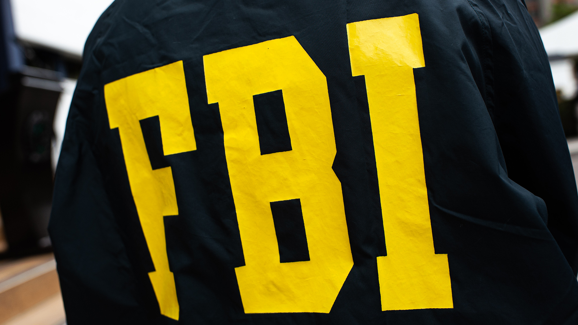 Close up of FBI windbreaker jacket