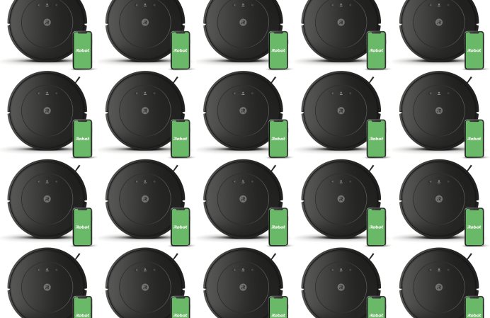 iRobot Roomba Q011 in a tiled configuration.