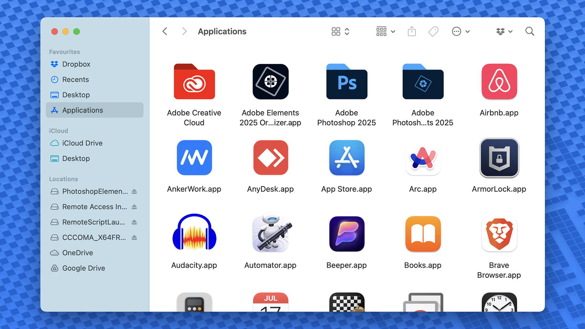 screenshot of apps