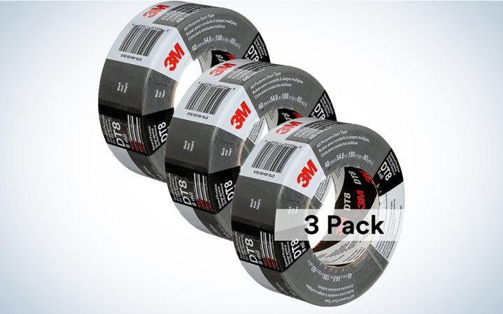   Three rolls of 3M duct tape