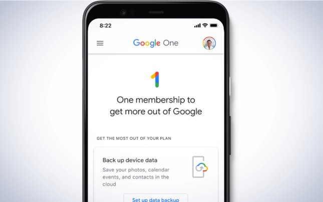 Google One on a plain white background.