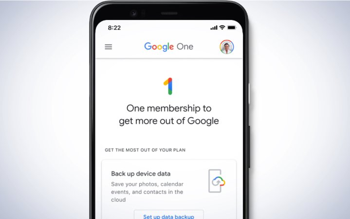  Google One on a plain white background.