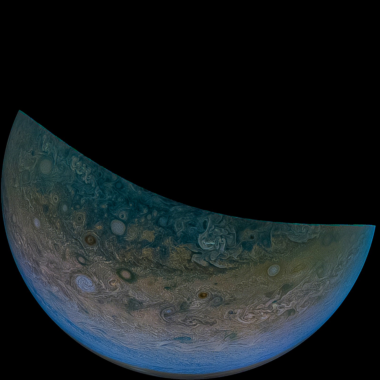 partial view of moon