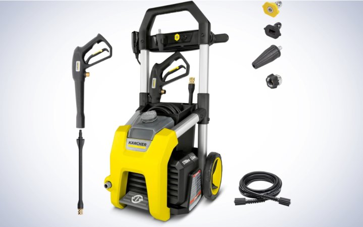     Kärcher K1700 Electric pressure washer on a plain white background.