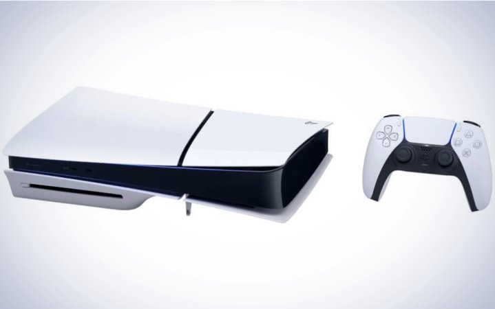  PlayStation 5 Slim on a plain white background.