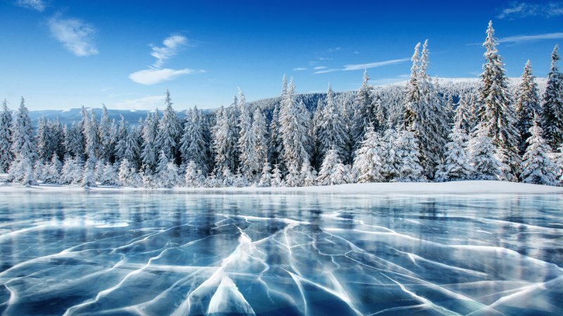 frozen lake