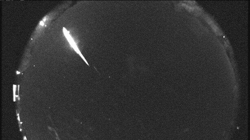 This image of a Taurid fireball was taken in 2014 by NASA’s All Sky Fireball Network in Tullahoma, Tenn.