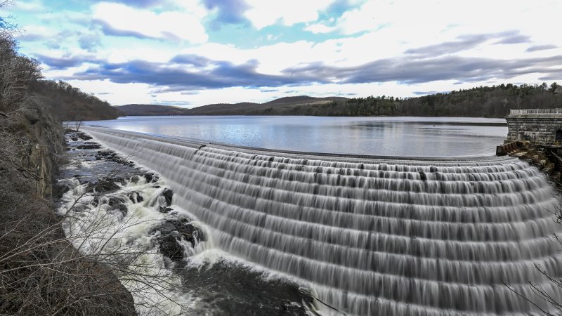 A view of the New Croton Reservoir in New York City.