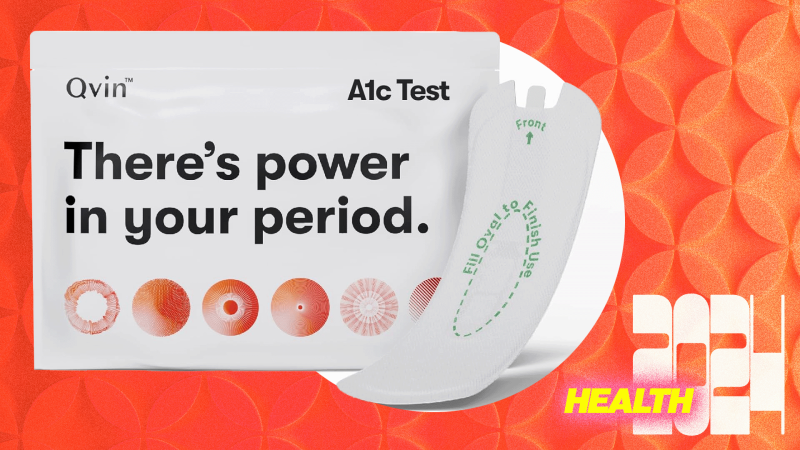  a maxi pad next to packaging that says 'there's power in your period'