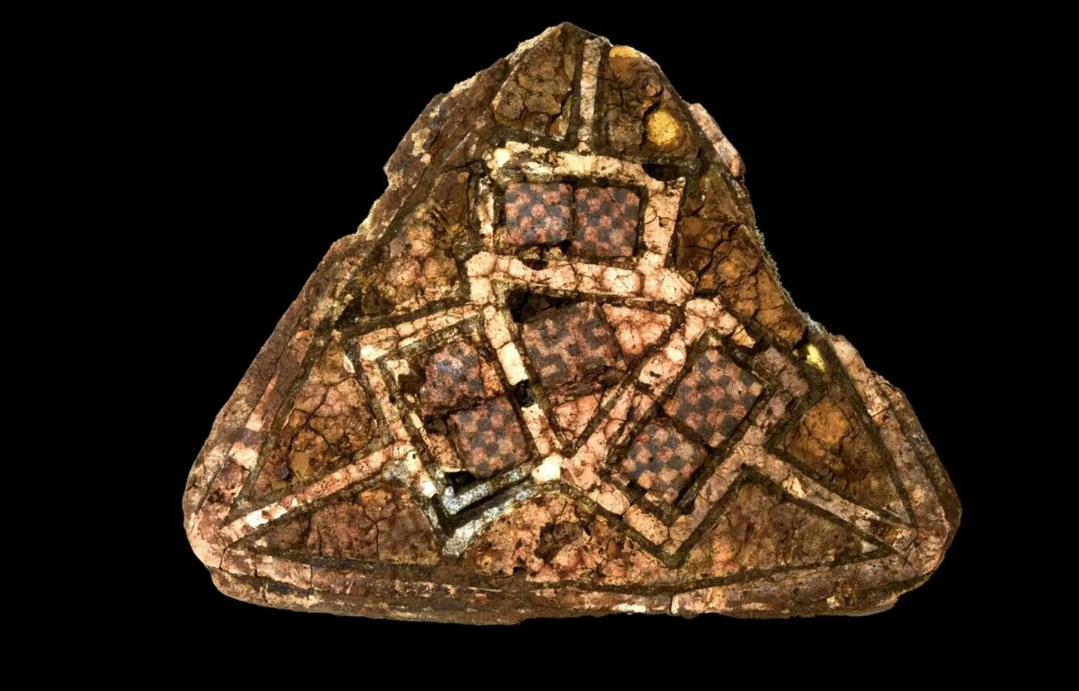 Triangular Viking brooch