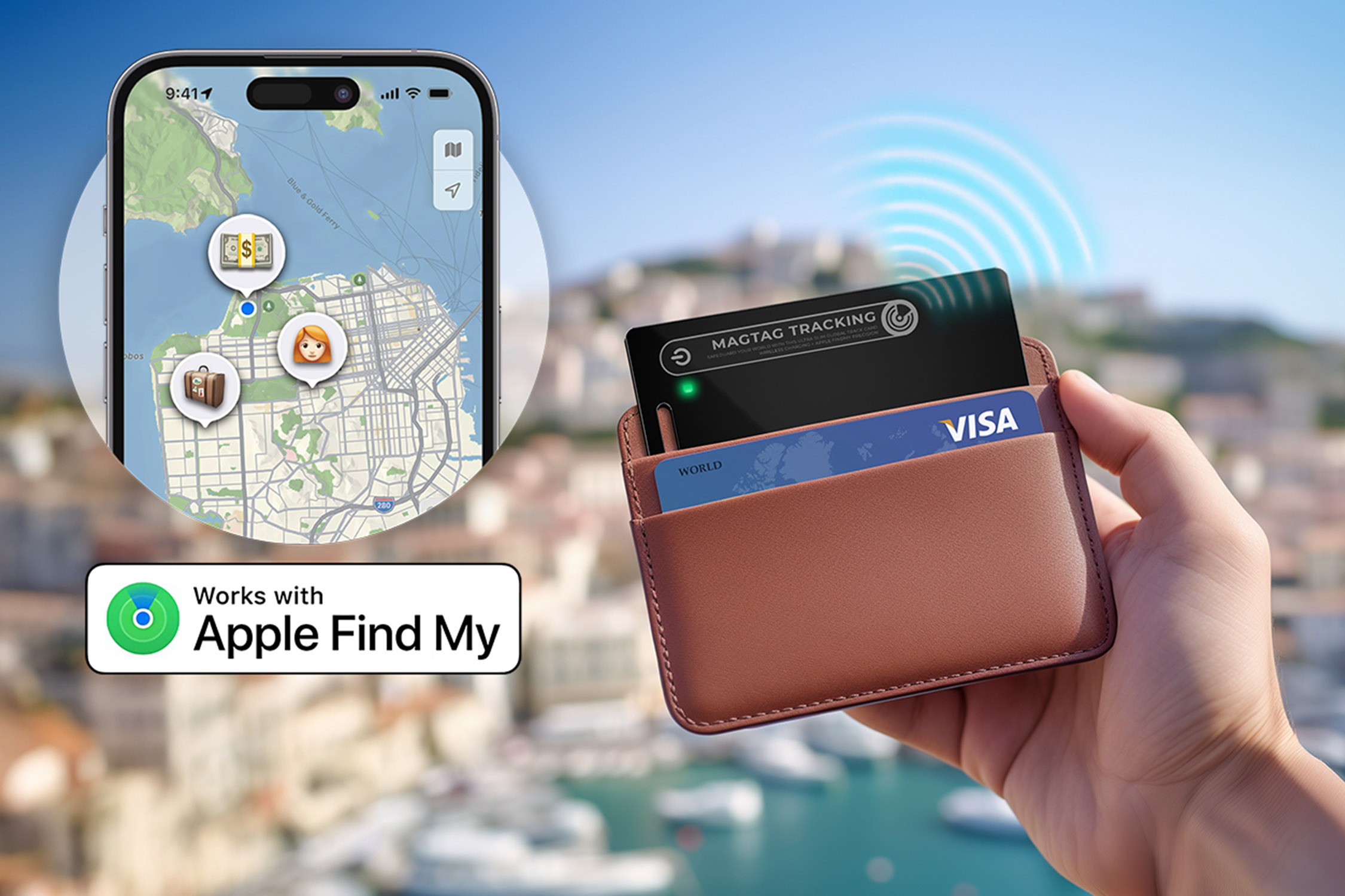 Header for MagTag Ultra-Slim Apple Find My wallet tracker Stack Commerce sponsored deal