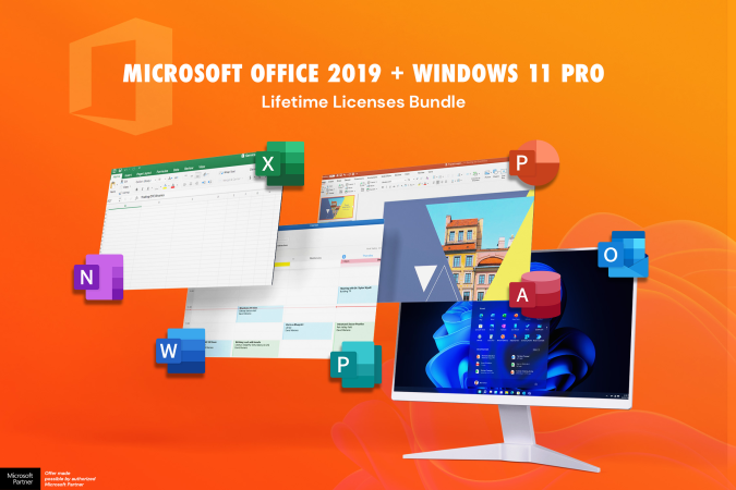 Header image for Microsoft Office Windows 11 Pro bundle for less than 50 Stack Commerce sponsored deal