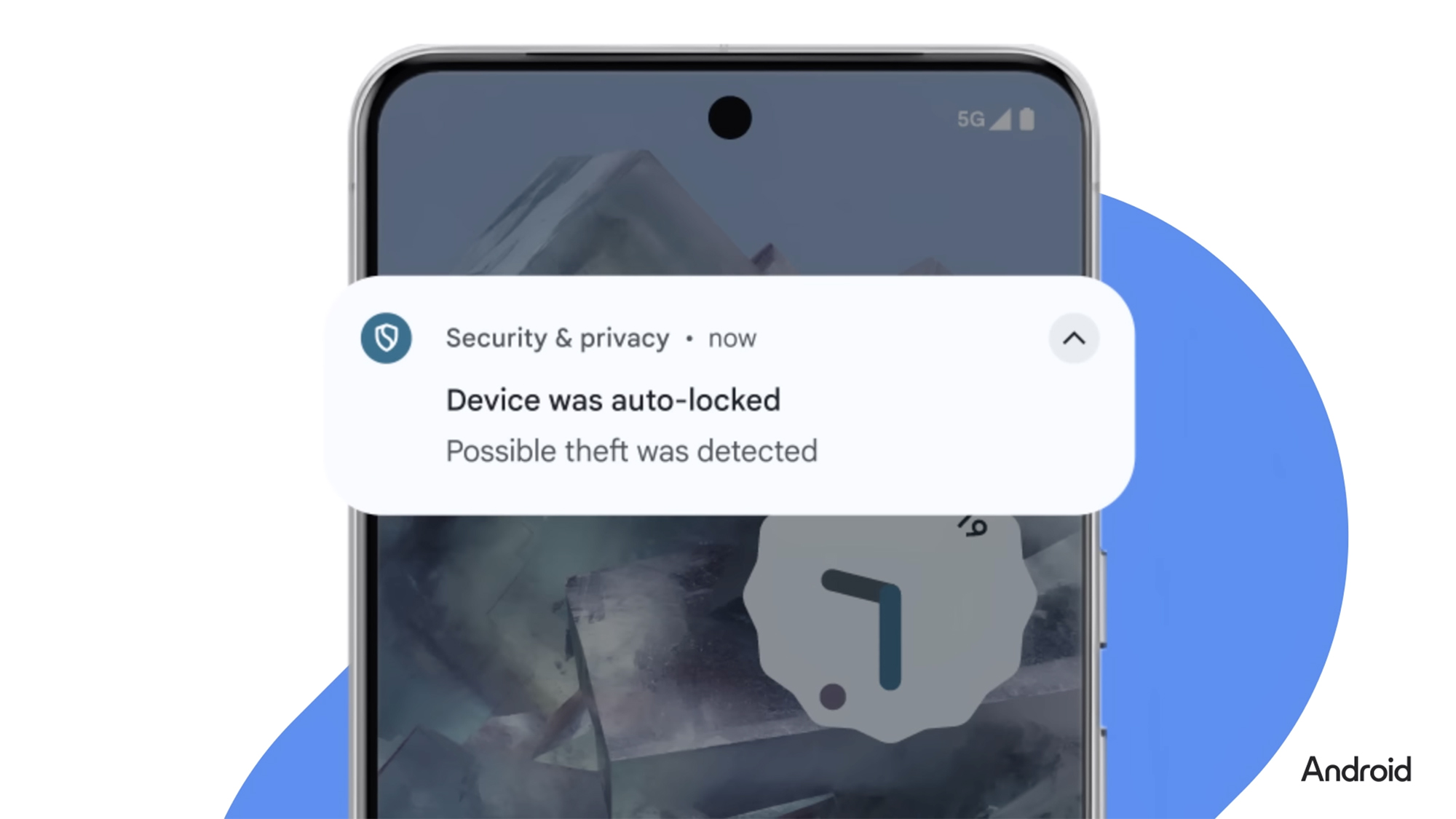 screenshot of "device was auto-locked' pop up