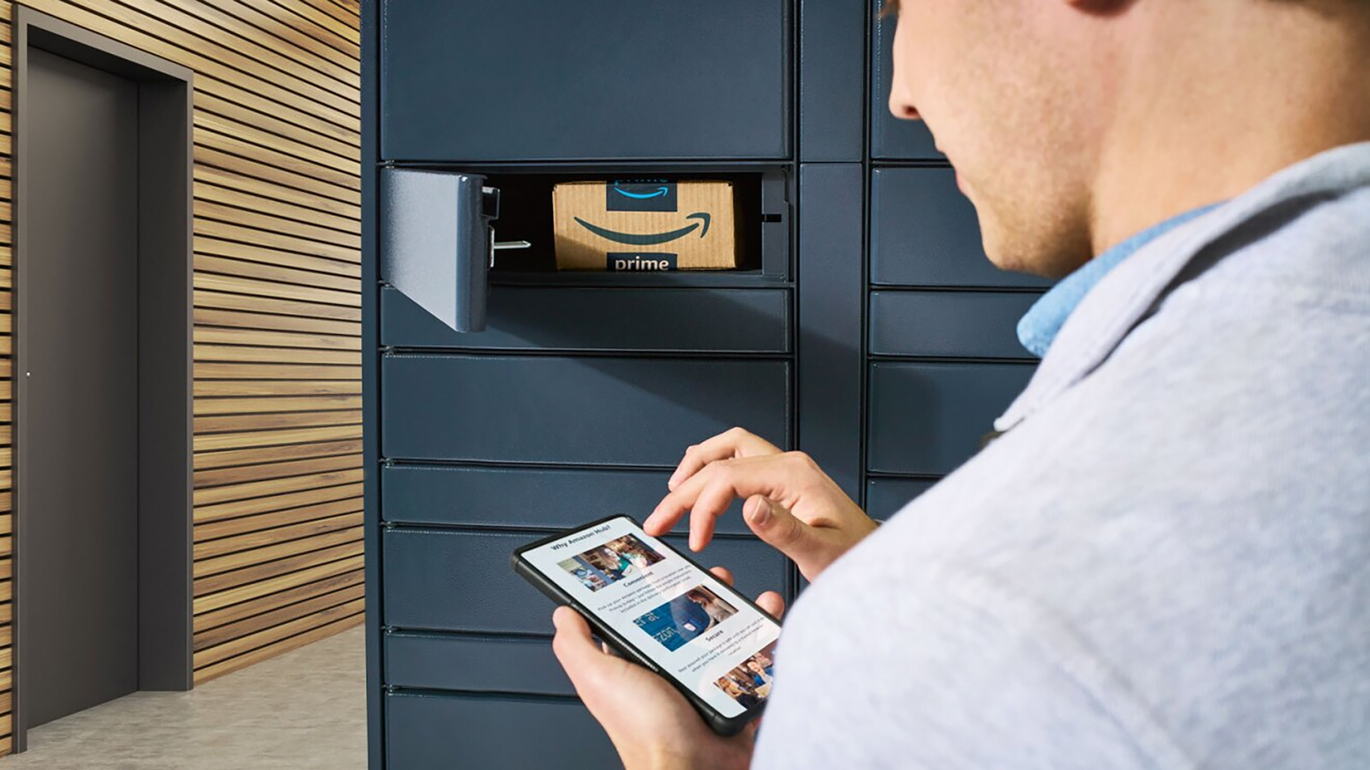 using a phone to access lockers