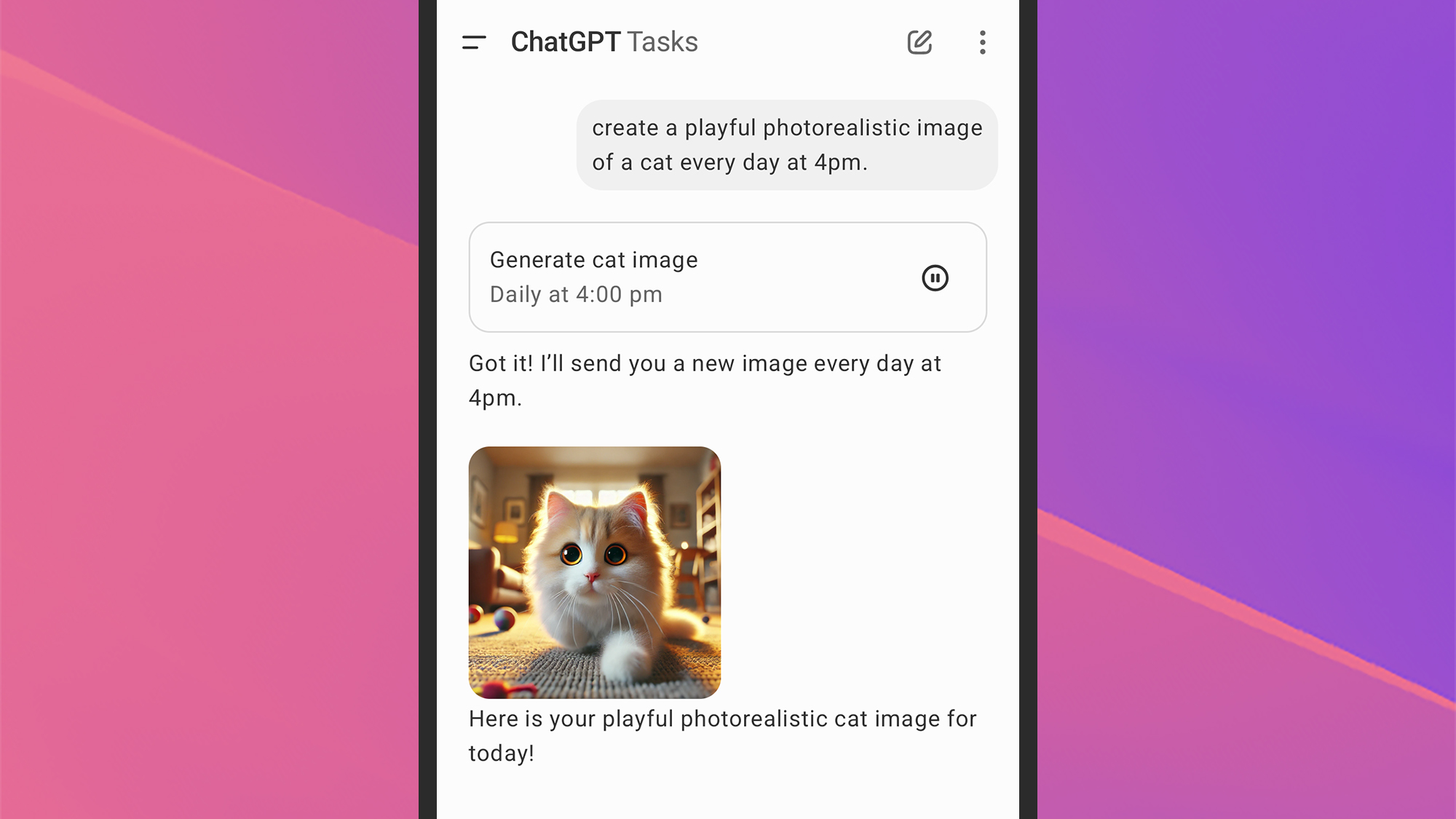 How to use tasks and reminders inside ChatGPT