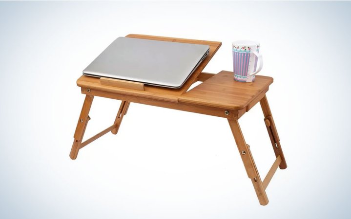  Alleyah Rayon Bamboo lap desk with computer