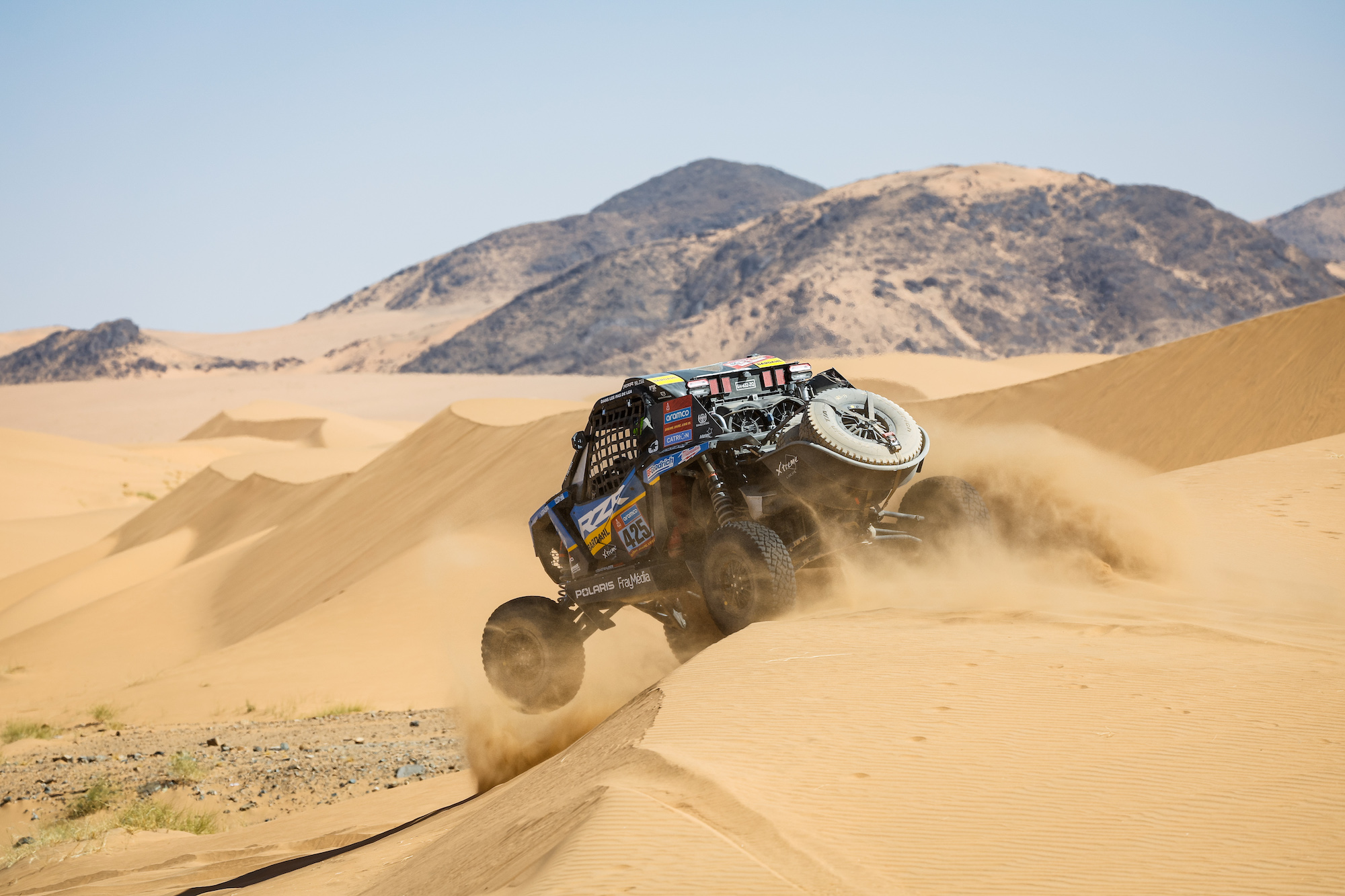 425 HEGER Brock (usa), EDDY Max (usa), Polaris, Sébastien Loeb Racing - RZR Factory Racing, SSV T4, action during the Stage 2 of the Dakar 2025 from January 5 to 6, 2025 around Bisha, Saudi Arabia - Photo Frédéric Le Floc’h / DPPI