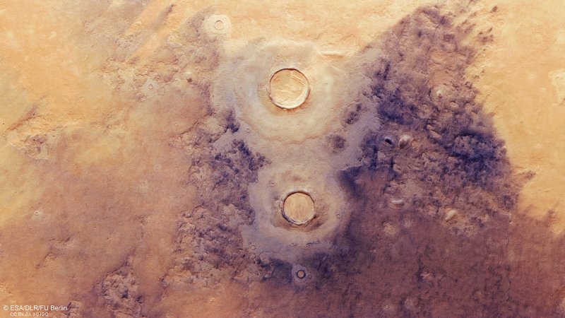 Aerial view of Utopia Planitia region of Mars